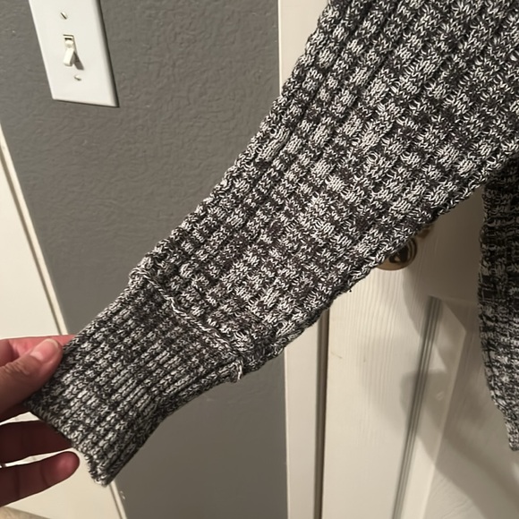 BDG L knotted grey button up cardigan - Picture 4 of 5